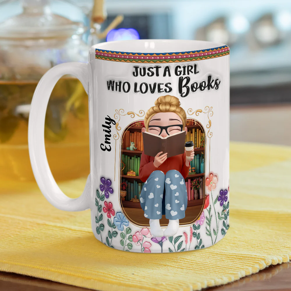 I Collect Worlds Through Reading - Personalized Custom 3D Inflated Effect Mug - Image 5