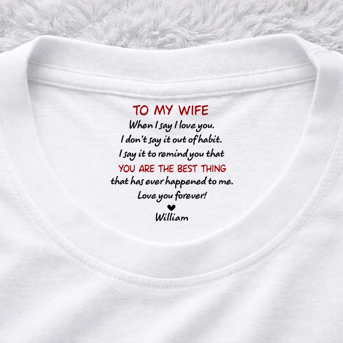 I Do Not Say Out Of Habit - Personalized Custom Inside Neck Print T-Shirt - Image 7