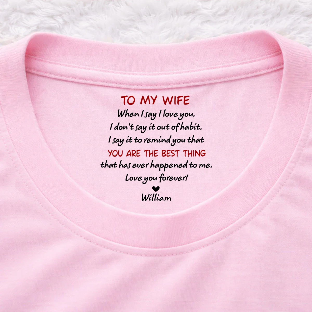 I Do Not Say Out Of Habit - Personalized Custom Inside Neck Print T-Shirt - Image 9