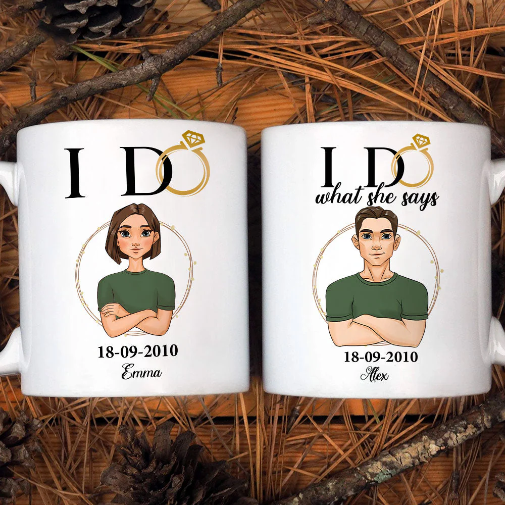 I Do - Personalized Custom Coffee Mug - Image 4