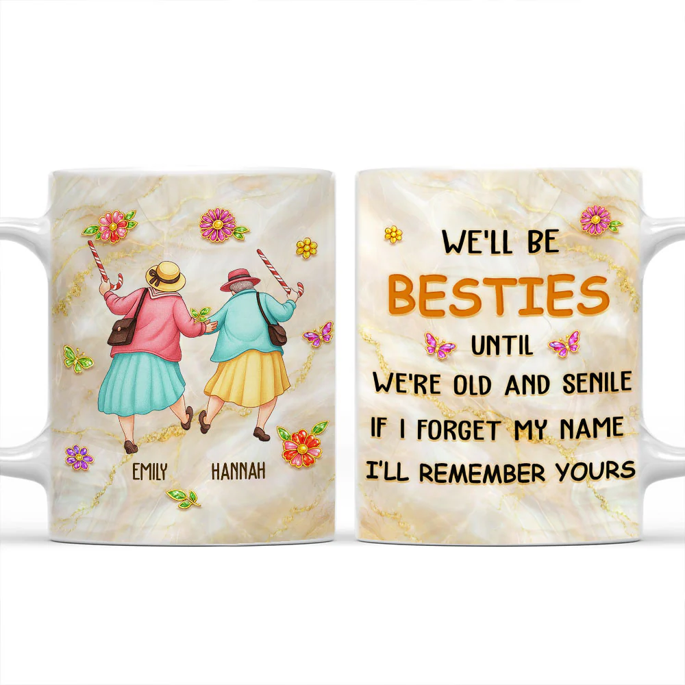 I Forget My Name But Remember Yours - Personalized Custom Coffee Mug