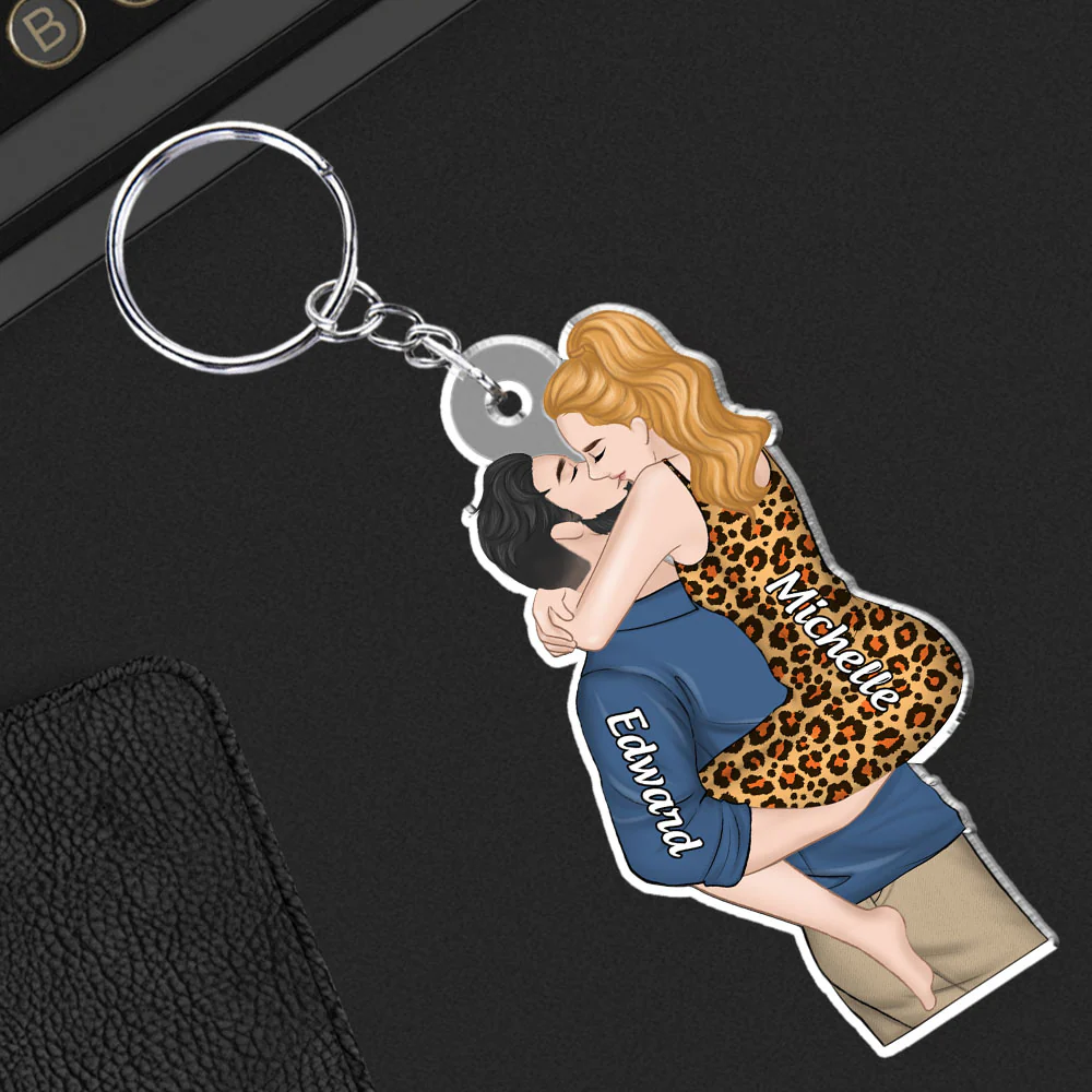 I Found My Missing Piece - Personalized Custom Acrylic Keychain - Image 2