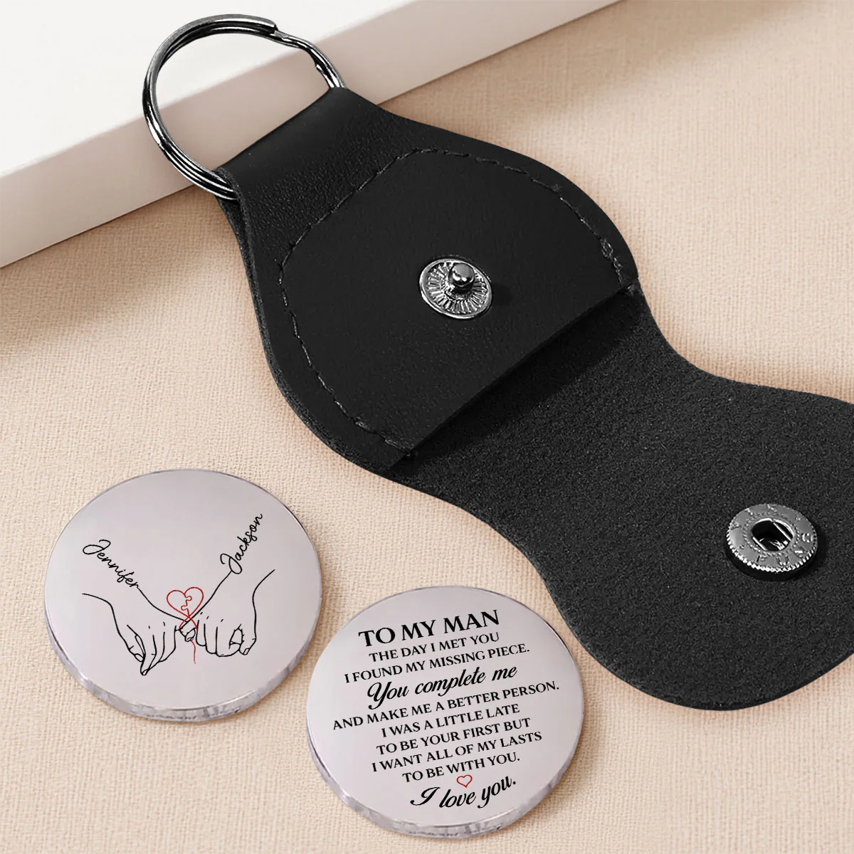 I Found My Missing Piece - Personalized Custom Pocket Hug - Image 2