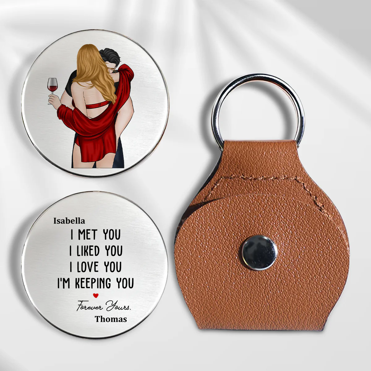 I Knew I Belonged To You - Personalized Custom Pocket Hug