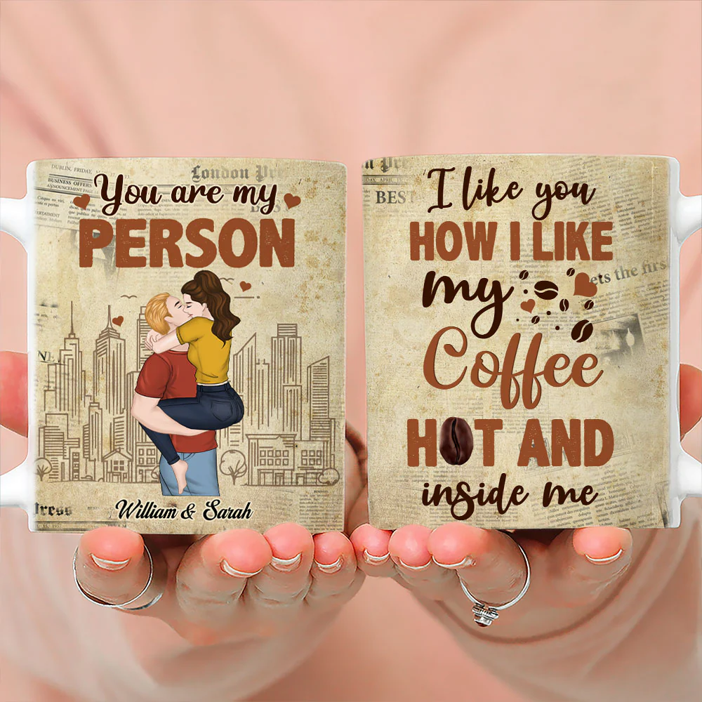 I Like You How I Like My Coffee - Personalized Custom Coffee Mug - Image 2