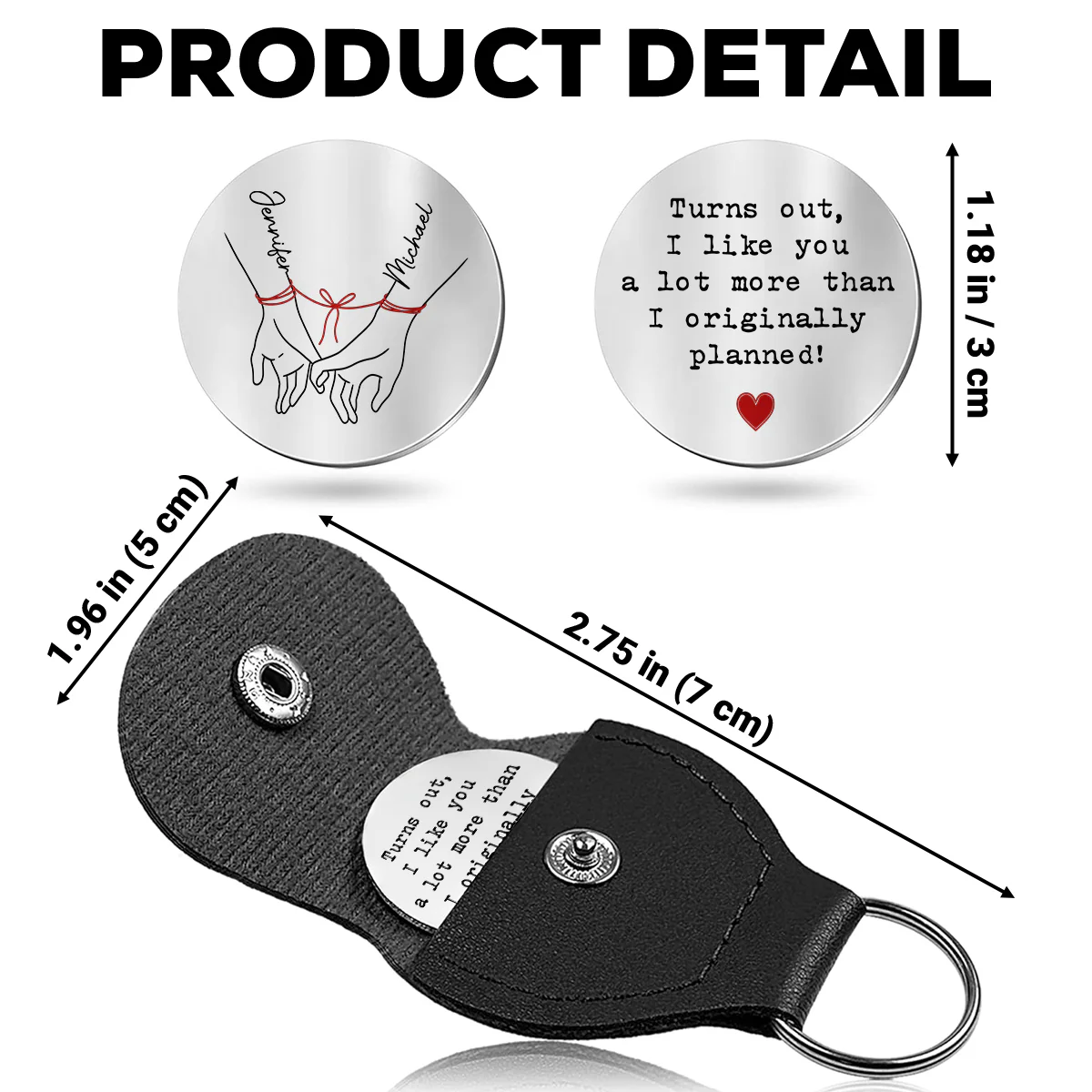 I Like You - Personalized Custom Pocket Hug - Image 5
