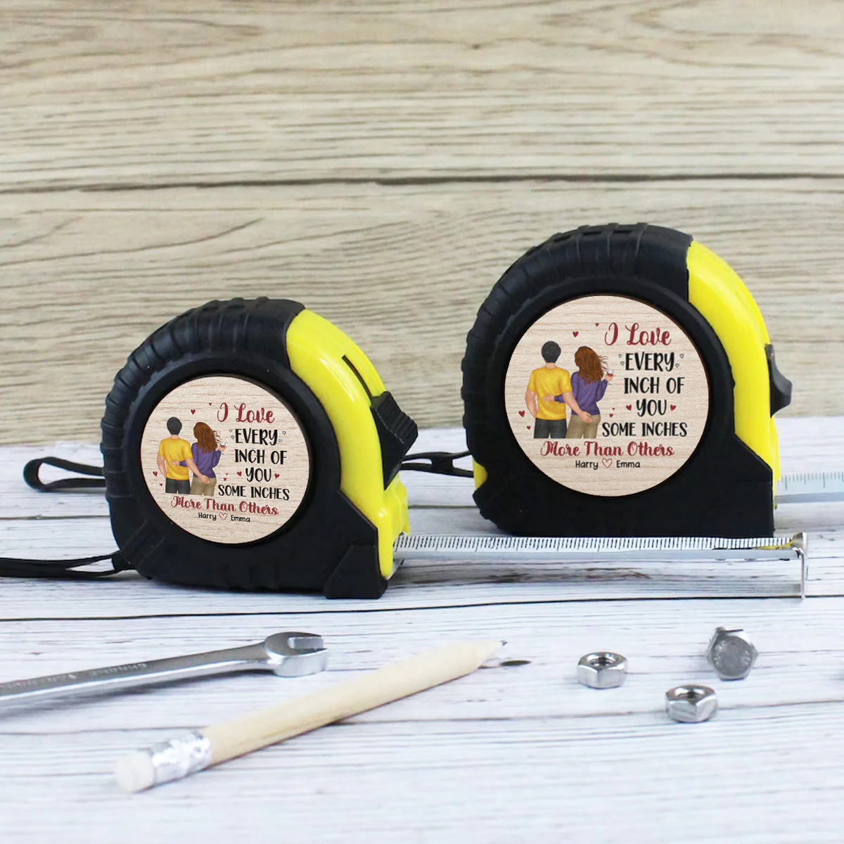 I Love Every Inch Of You - Personalized Custom Tape Measure - Image 3