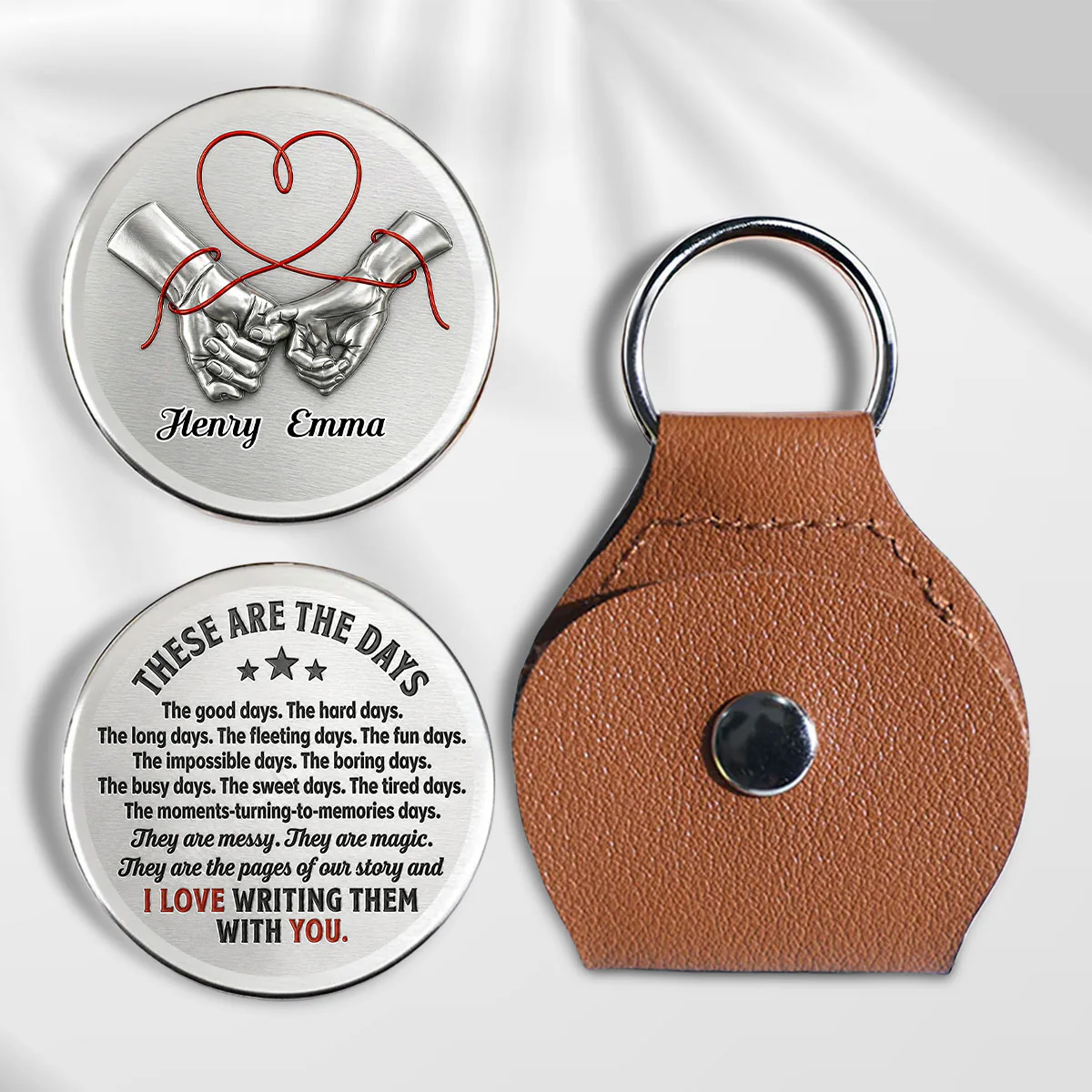 I Love Writing Them With You - Personalized Custom Pocket Hug