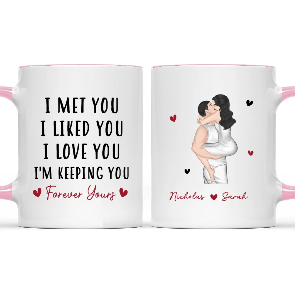 I Love You Always You - Personalized Custom Accent Mug - Image 8