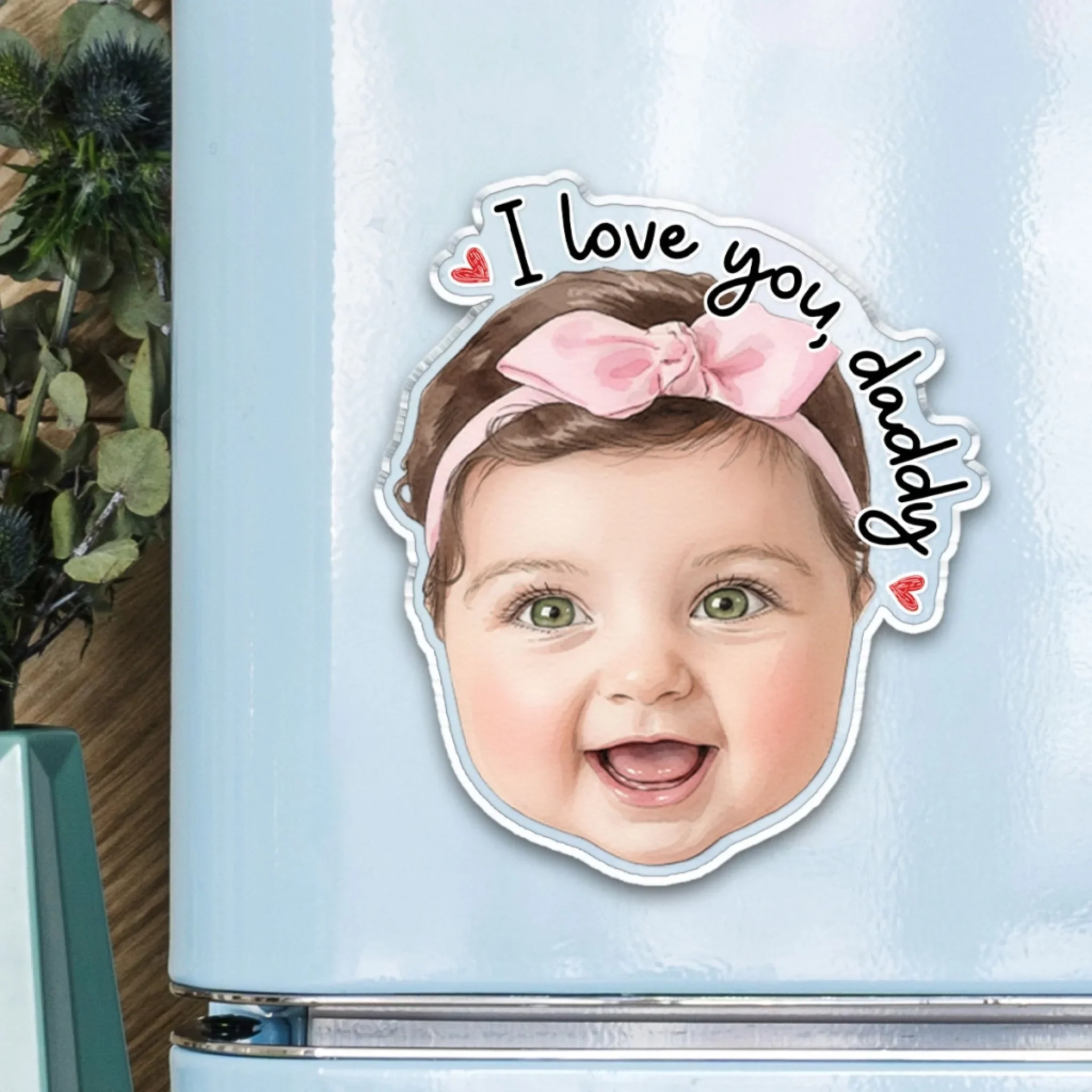 I Love You Dad - Personalized Custom Acrylic Fridge Magnet - Image 3