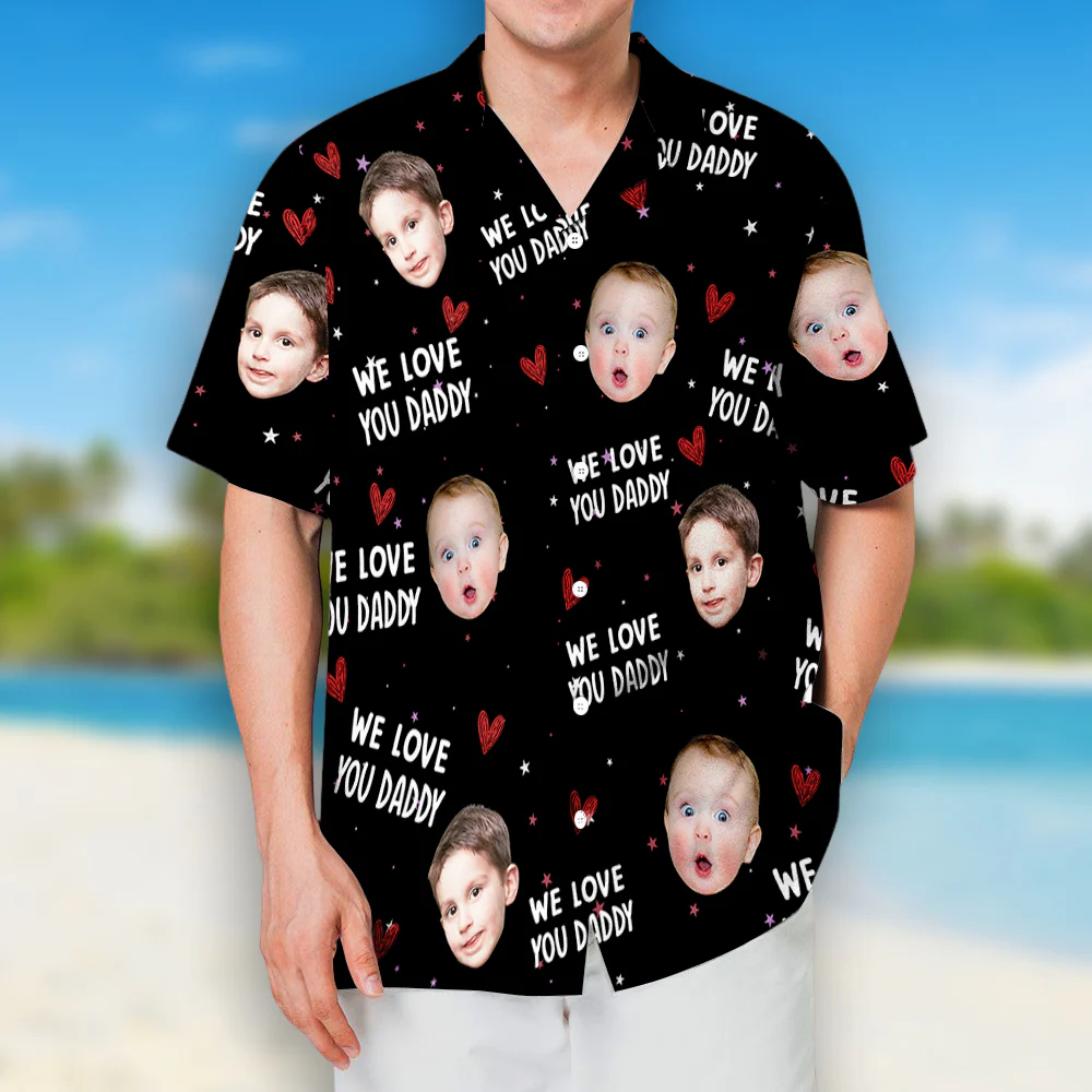 I Love You Dad - Personalized Custom Hawaiian Shirt - Image 2