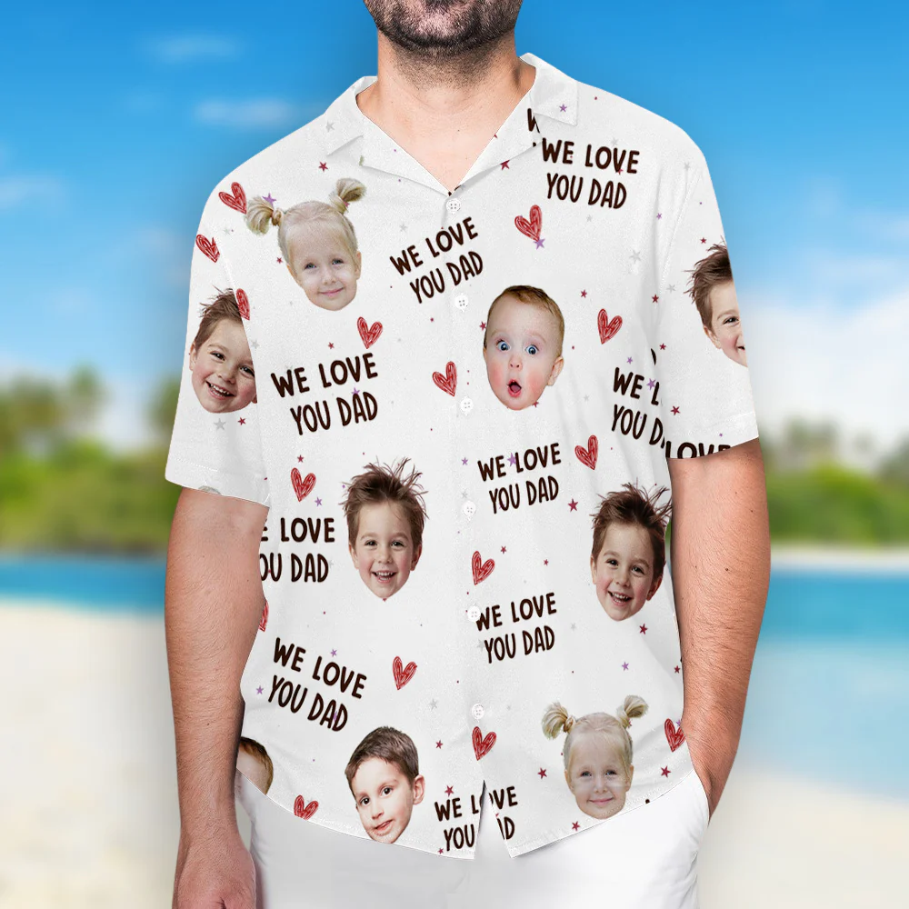 I Love You Dad - Personalized Custom Hawaiian Shirt - Image 3