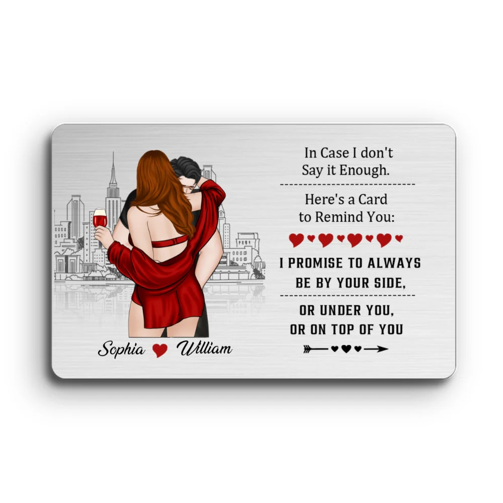 I Love You For Who You Are - Personalized Custom Wallet Card - Image 3