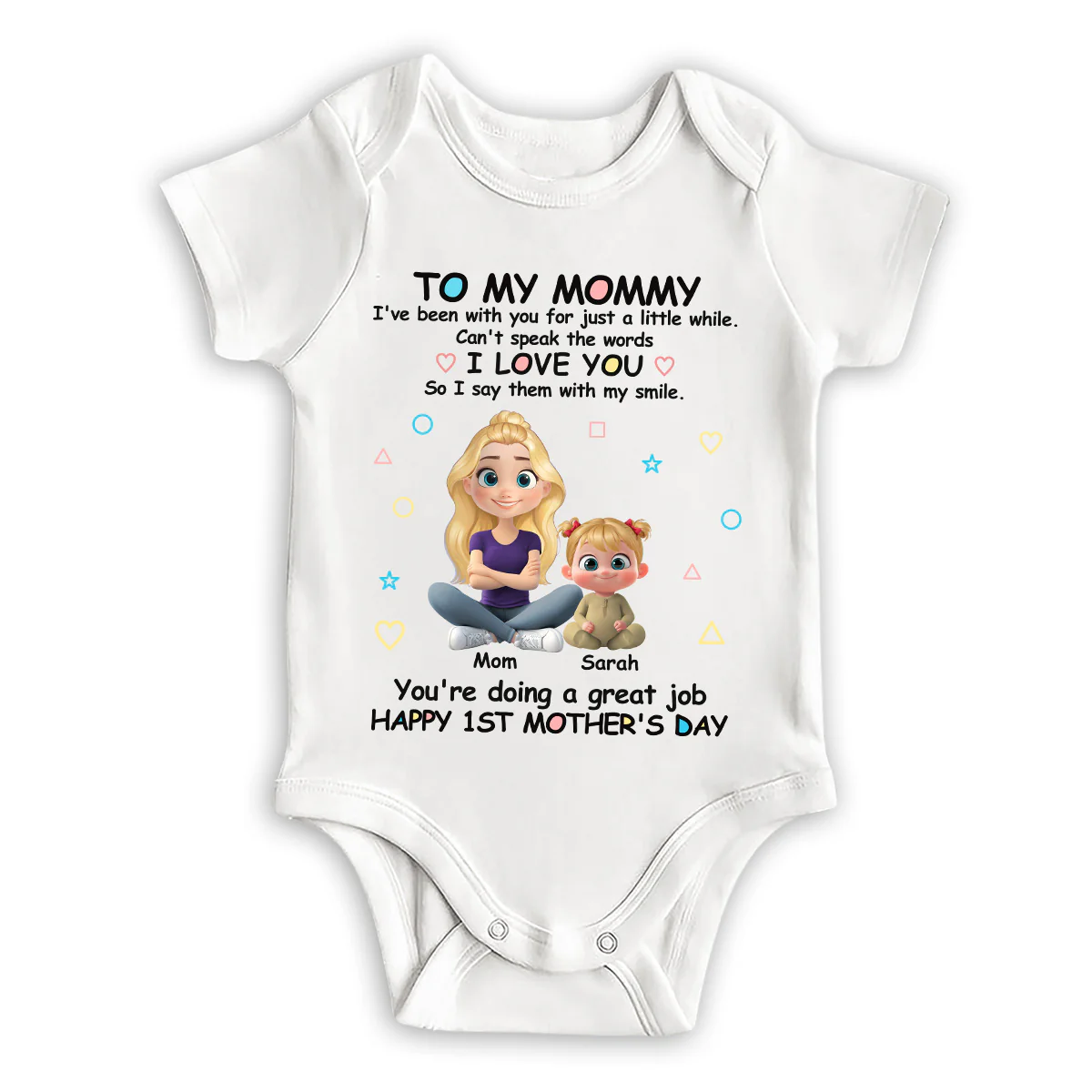 I Love You Mommy - Personalized Custom Baby Onesie