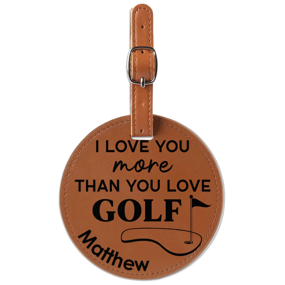 I Love You More - Personalized Custom Golf Tee Bag - Image 9