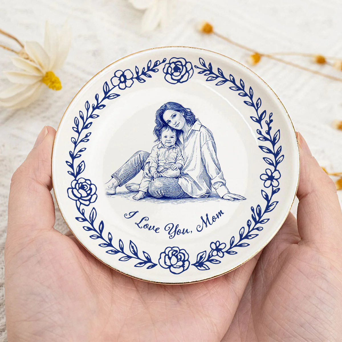 I Love You - Personalized Custom Jewelry Dish - Image 3