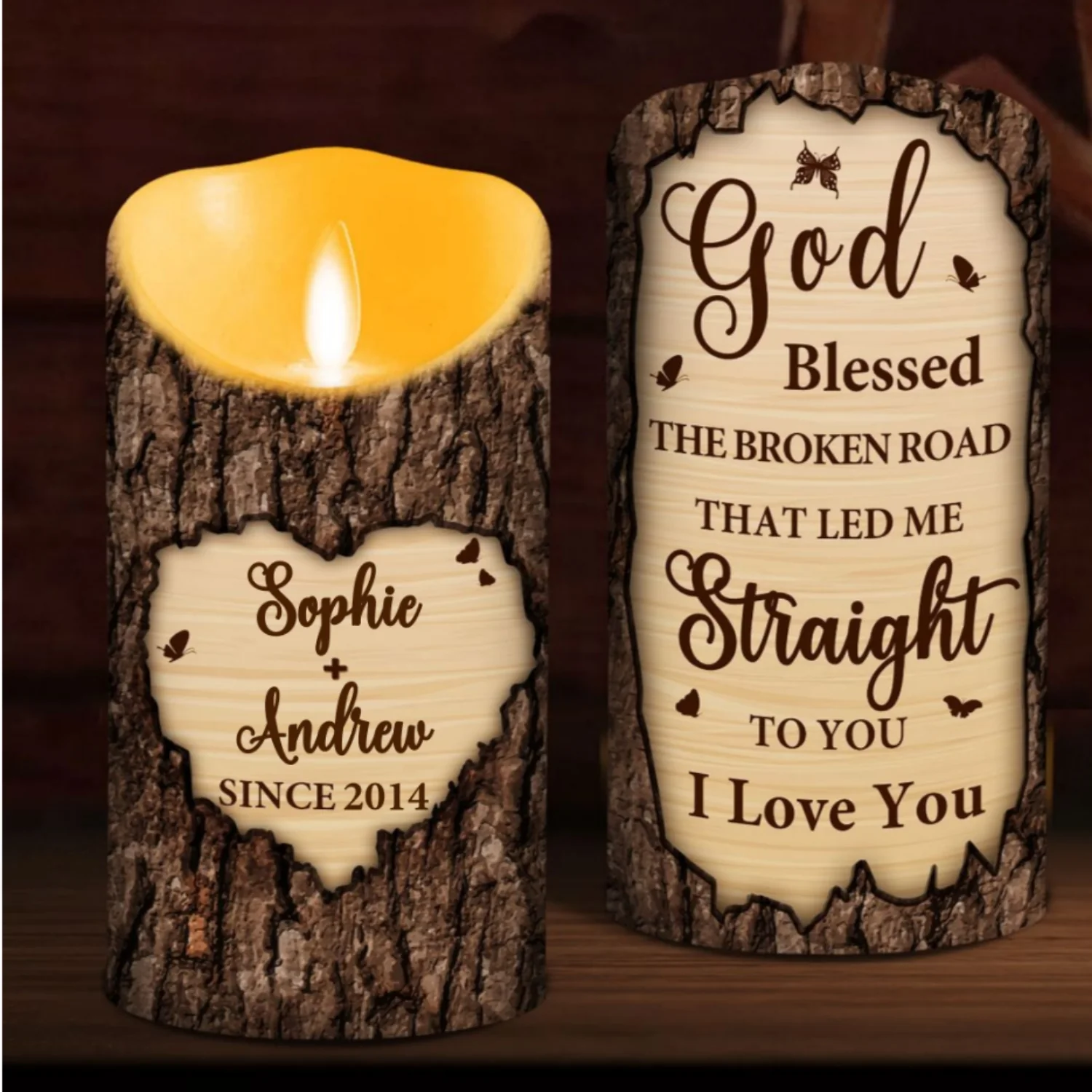 I Love You - Personalized Custom LED Candle - Image 6