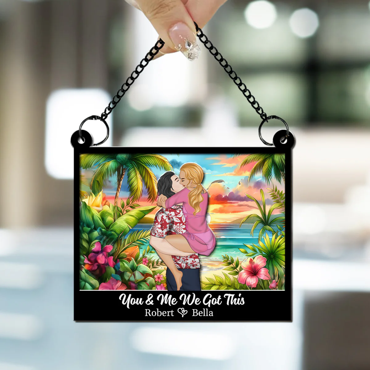 I Love You So Much - Personalized Custom Suncatcher - Image 3