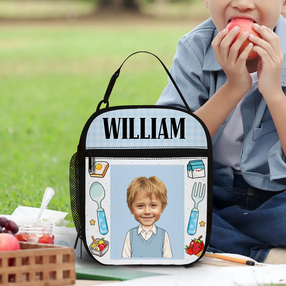 I Packed This With Love - Personalized Custom Insulated Lunch Bag - Image 4