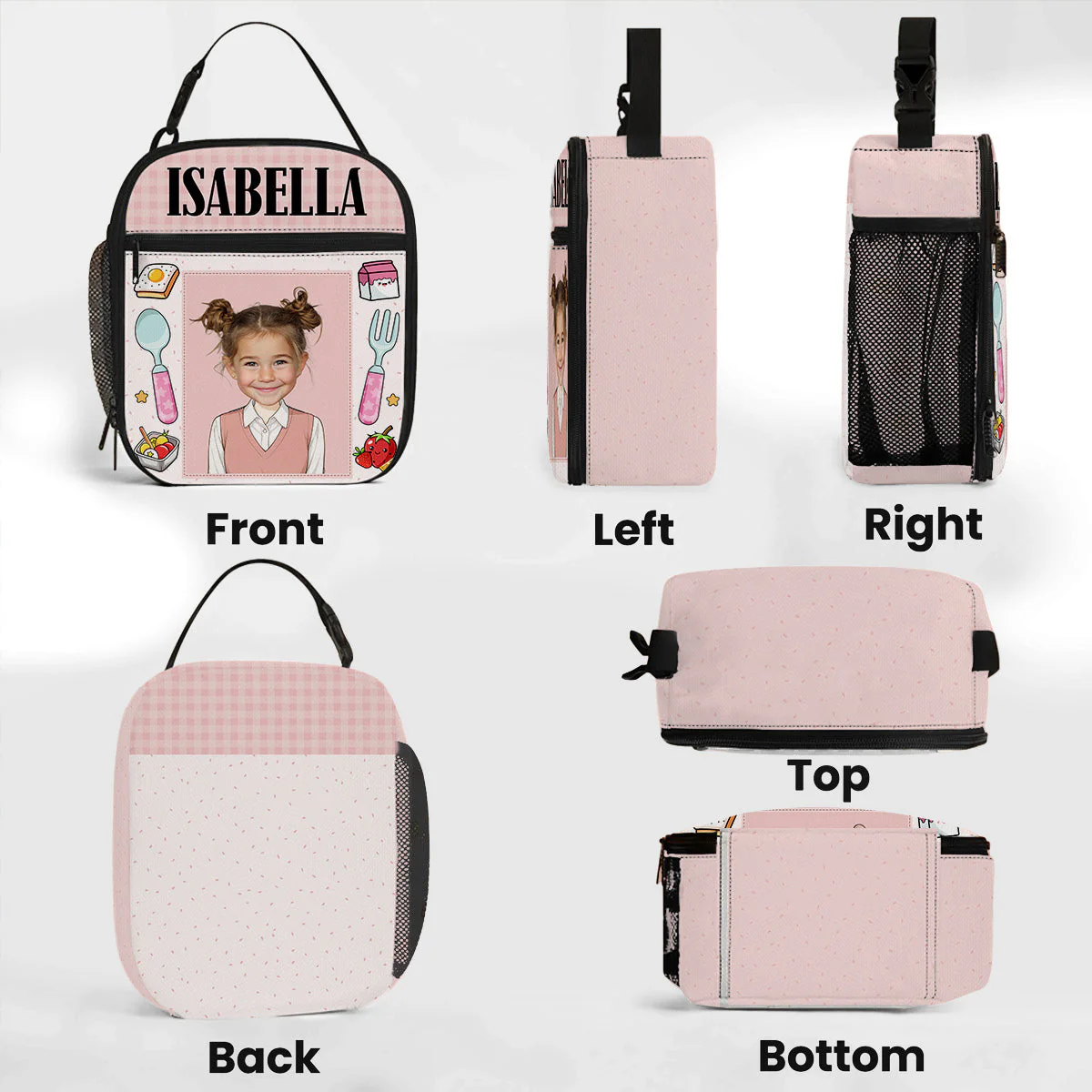 I Packed This With Love - Personalized Custom Insulated Lunch Bag - Image 6