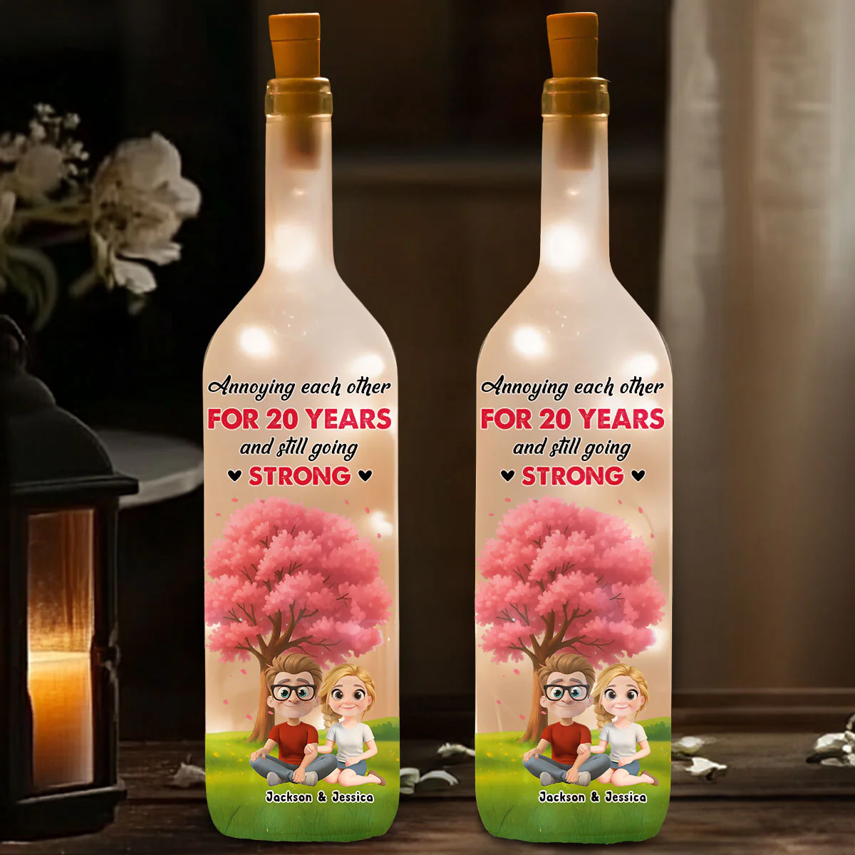 I Really Love You - Personalized Custom Bottle Lamp - Image 2