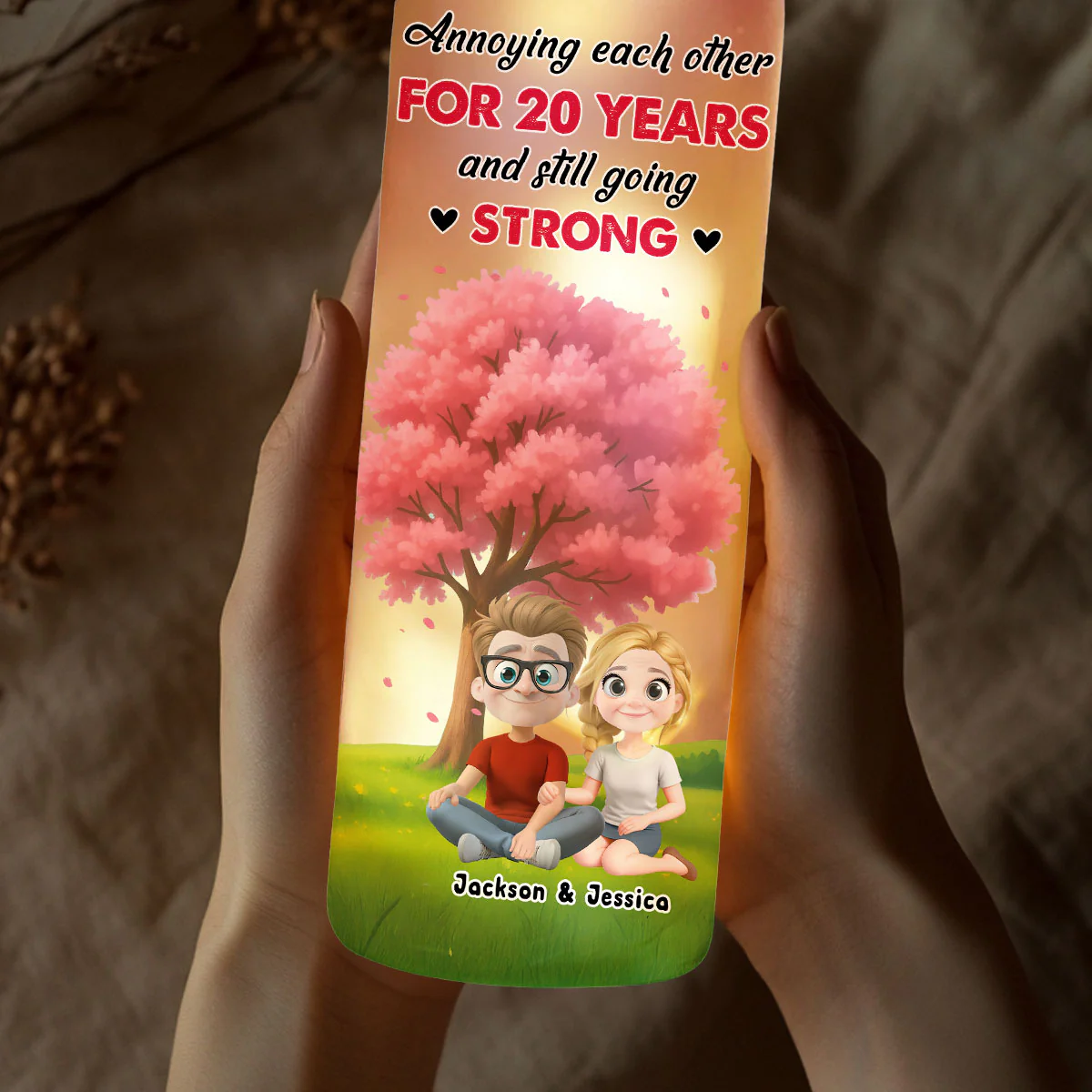 I Really Love You - Personalized Custom Bottle Lamp - Image 3