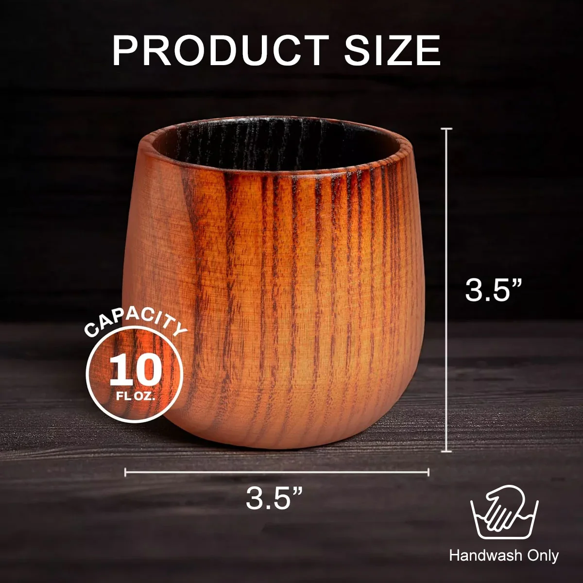 I Smile Because Of You Brother - Personalized Custom Engraved Wooden Whiskey Glass - Image 5