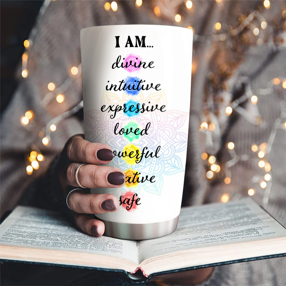 I Tell Myself - Personalized Custom Tumbler - Image 2