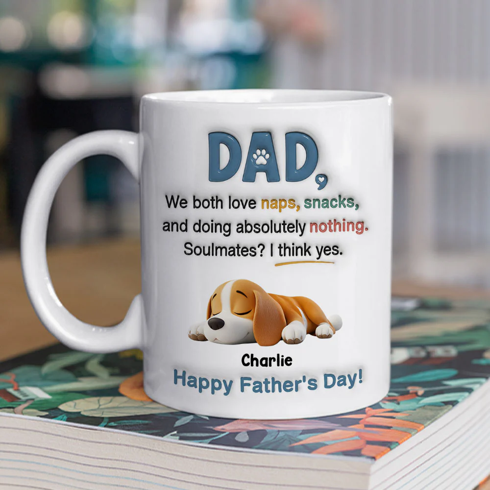 I Think Soulmates It Is - Personalized Custom 3D Inflated Effect Mug - Image 3