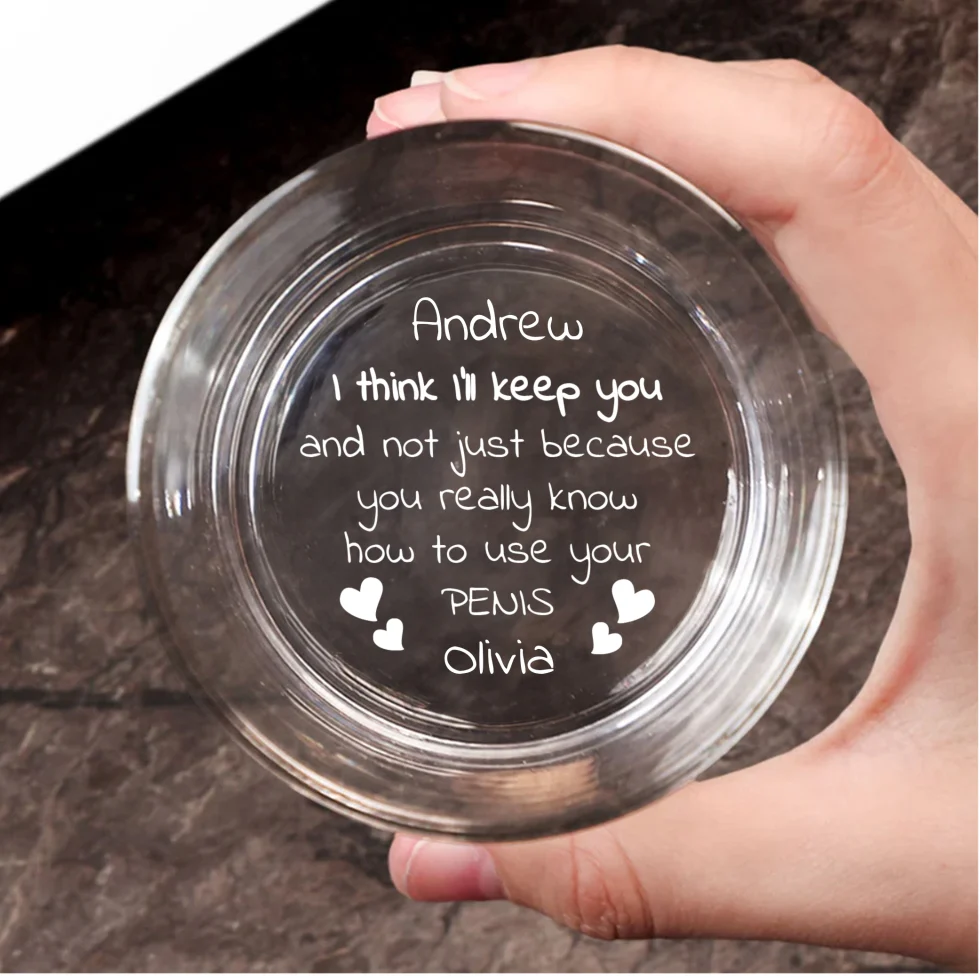 I Will Keep You - Personalized Custom Engraved Whiskey Glass - Image 6
