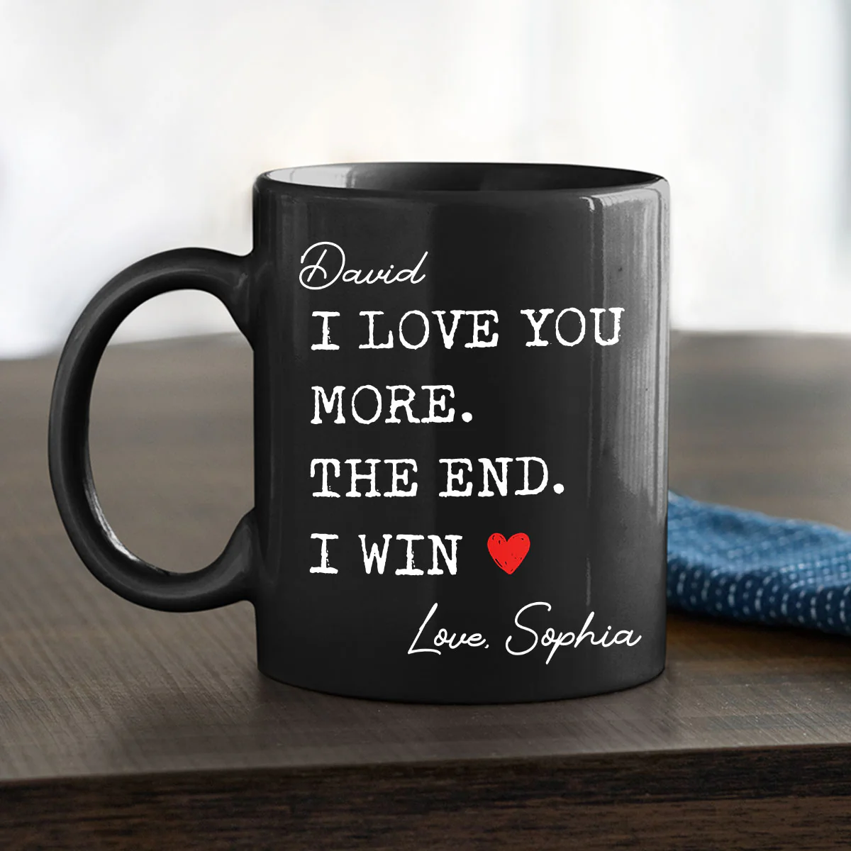 I Win - Personalized Custom Coffee Mug - Image 2