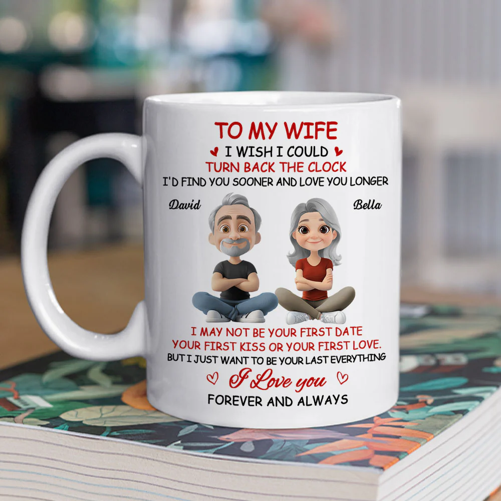 I Wish I Could Turn Back The Clock - Personalized Custom Coffee Mug - Image 2