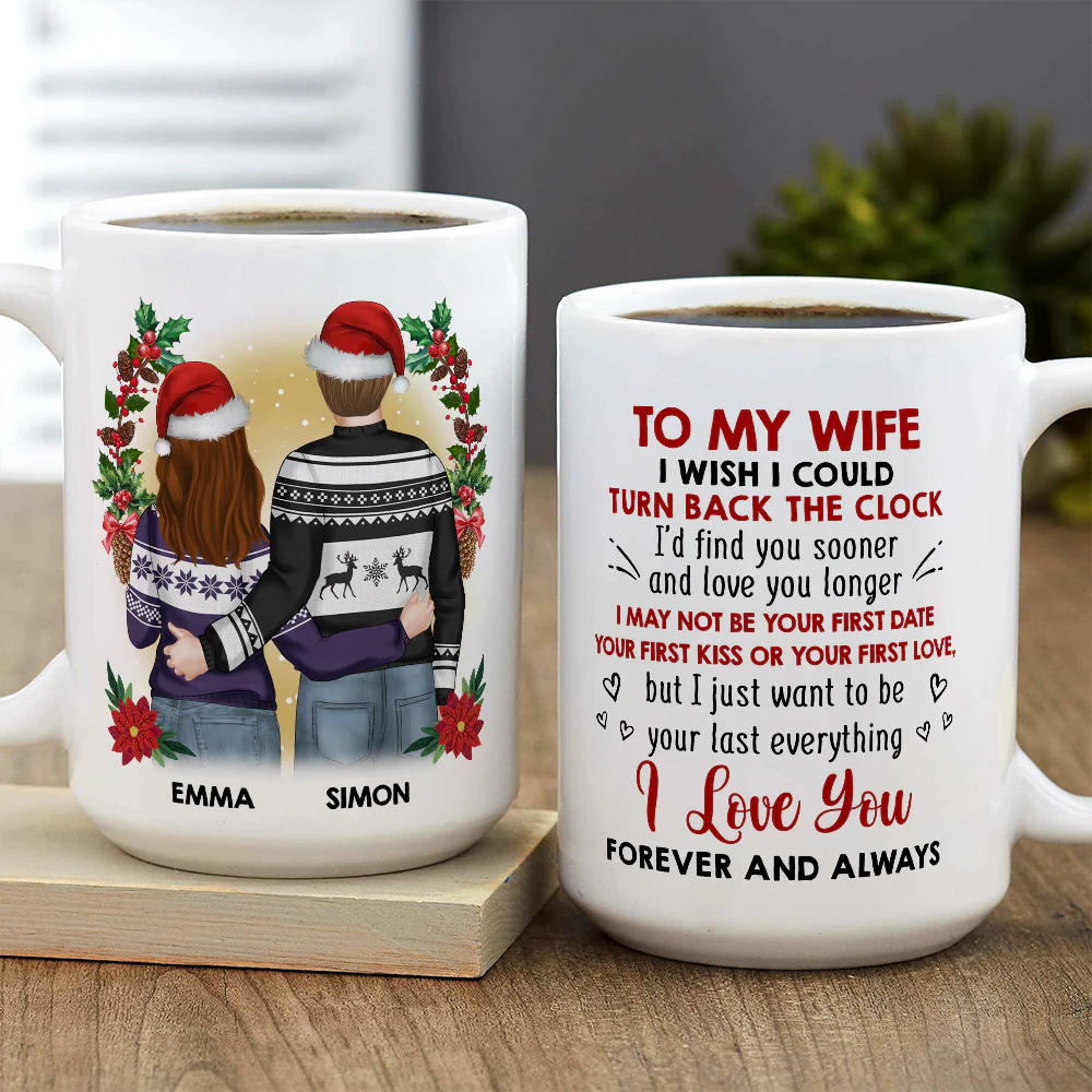 I Wish I Could Turn Back The Clock - Personalized Custom Coffee Mug - Image 4
