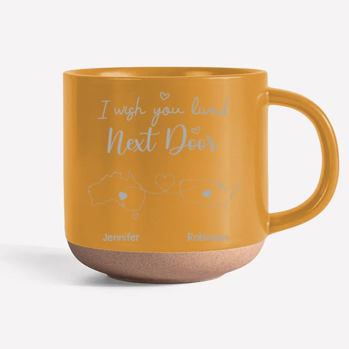 I Wish We Lived Close International - Personalized Custom Pottery Mug - Image 10