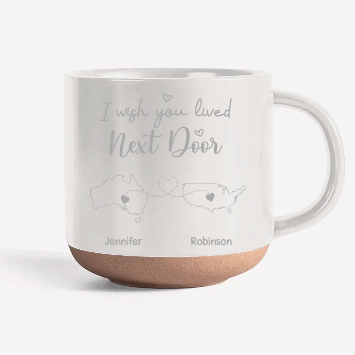 I Wish We Lived Close International - Personalized Custom Pottery Mug - Image 8