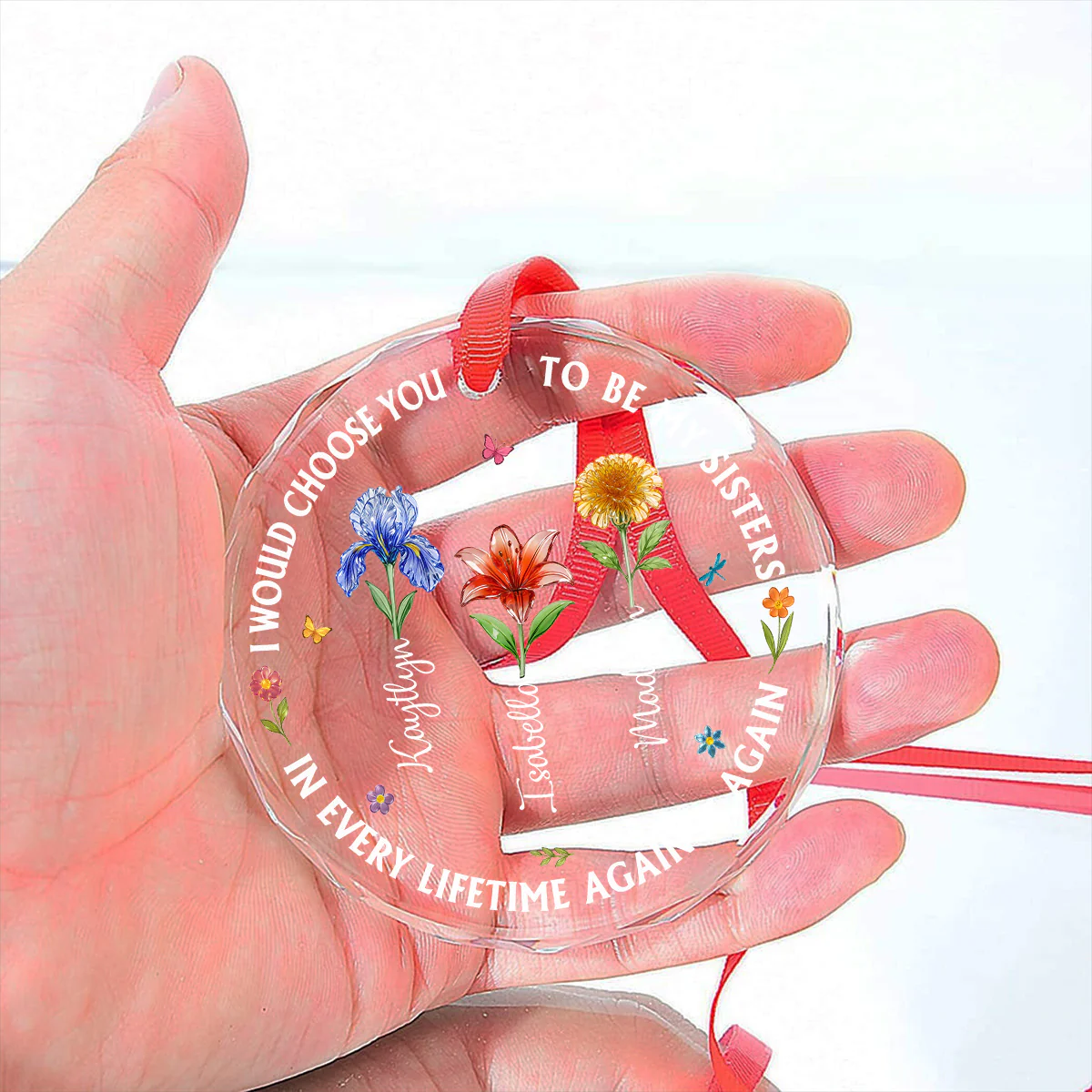 I Would Choose You - Personalized Custom Glass Ornament - Image 5