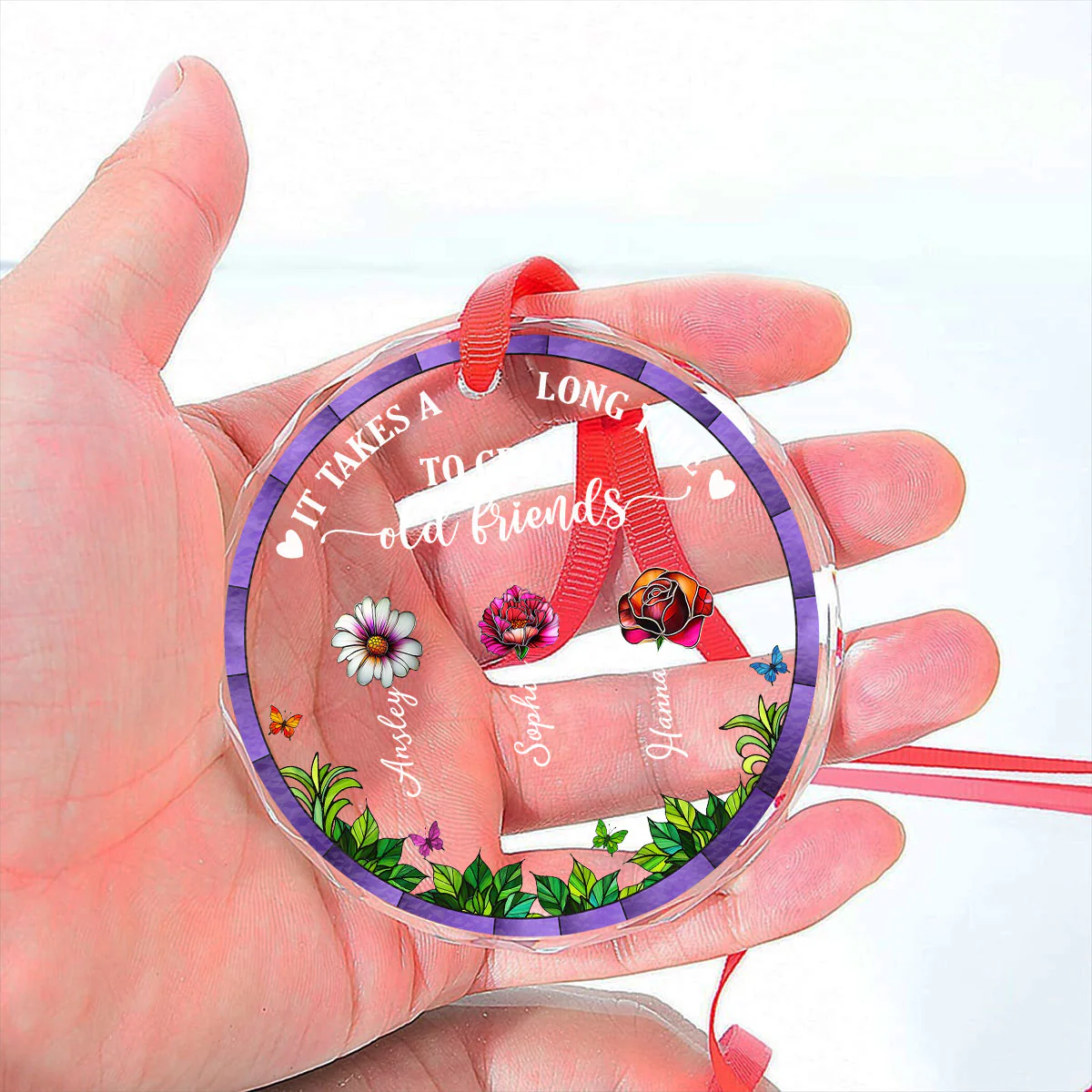 I Would Pick You - Personalized Custom Glass Ornament - Image 2