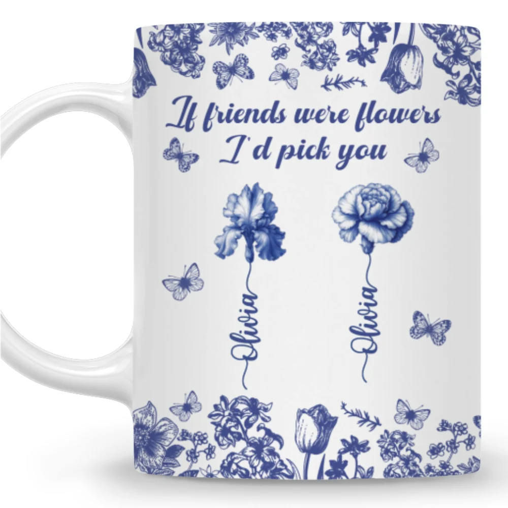 I Would Pick You Toile - Personalized Custom Coffee Mug - Image 6
