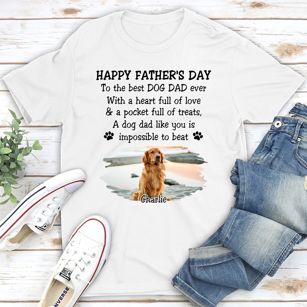 Impossible To Beat Photo - Personalized Custom Shirt - Image 3