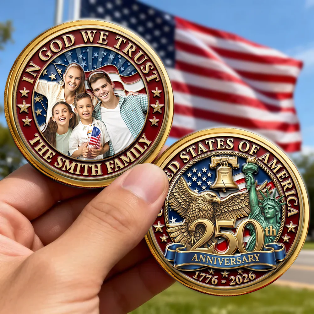 In God We Trust - Personalized Custom Commemorative Keepsake Coin - Image 5