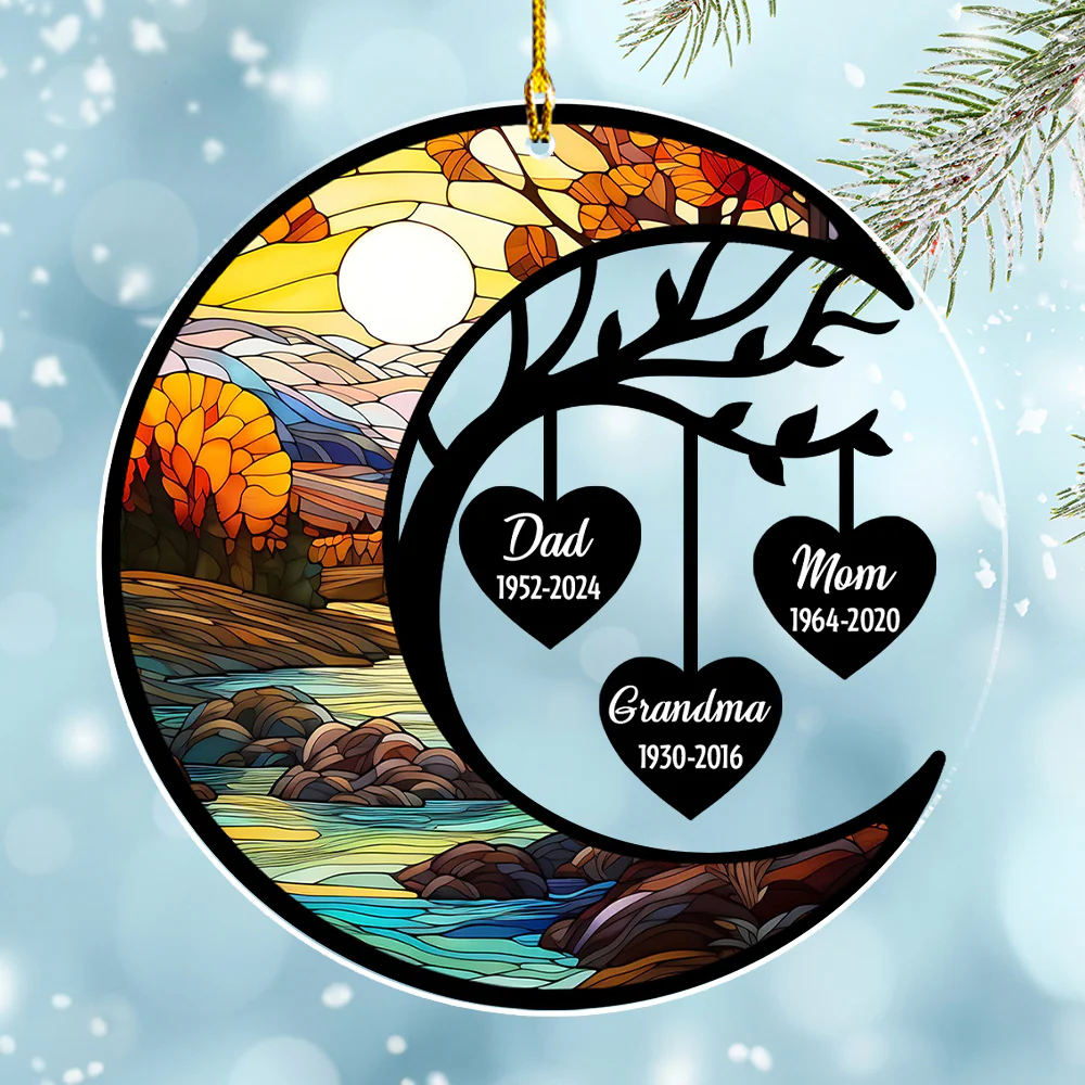 In Heaven - Personalized Custom Acrylic Ornament - Image 3