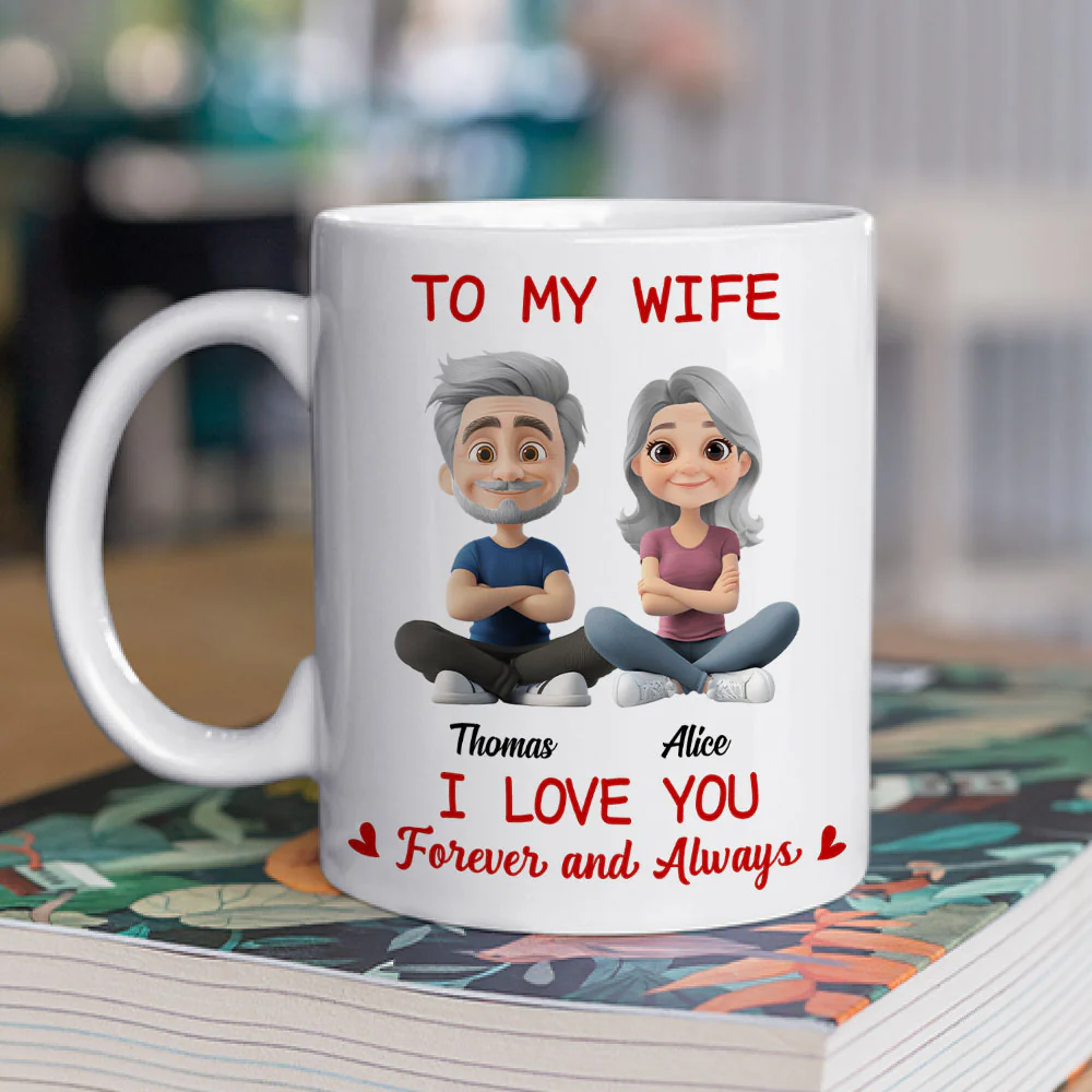 In Love With You My Wife - Personalized Custom Coffee Mug - Image 2