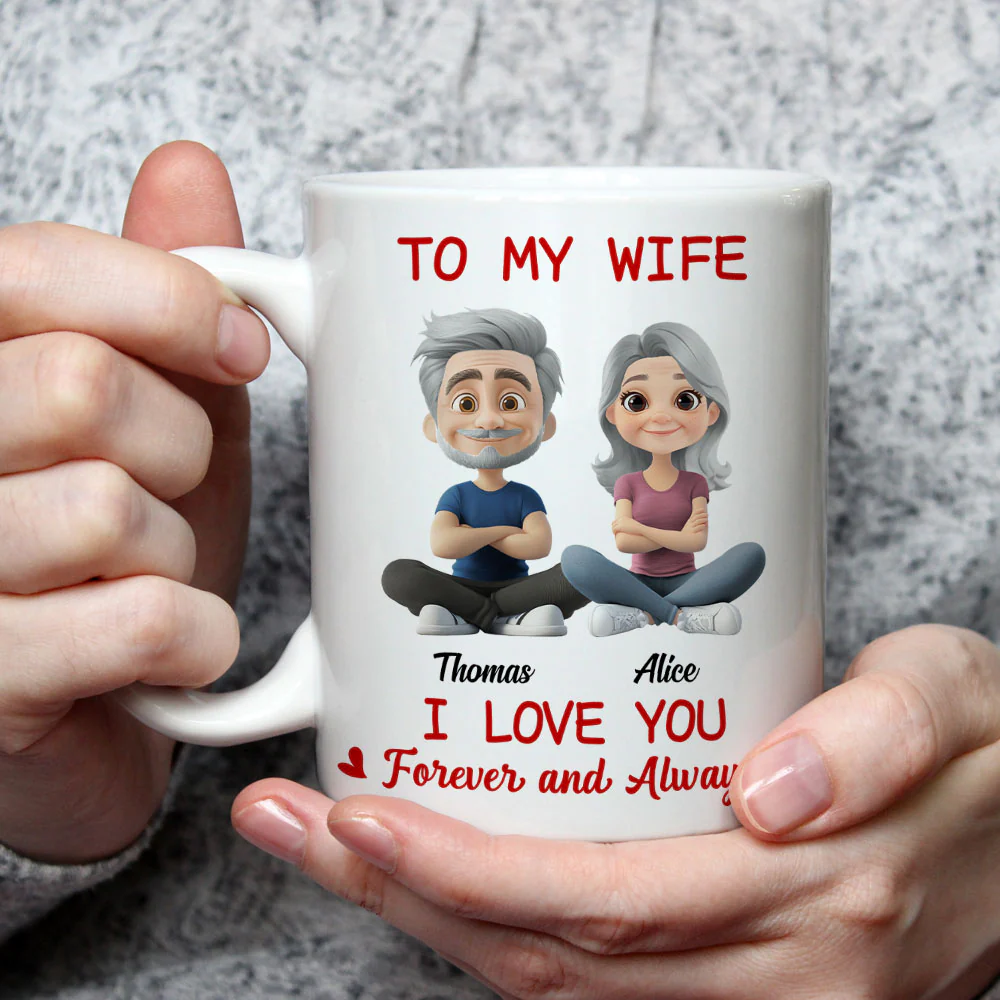 In Love With You My Wife - Personalized Custom Coffee Mug - Image 3
