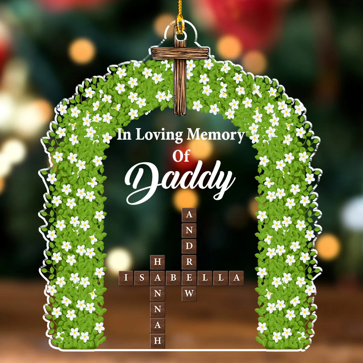 In Loving Memory Forever - Personalized Custom Acrylic Ornament - Image 3