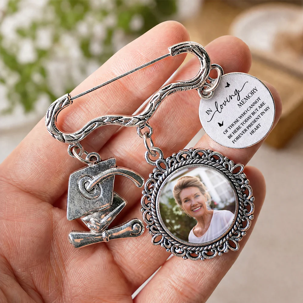 In Loving Memory - Personalized Custom Graduation Tassel Pin - Image 2