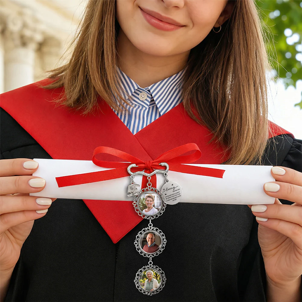 In Loving Memory - Personalized Custom Graduation Tassel Pin - Image 5