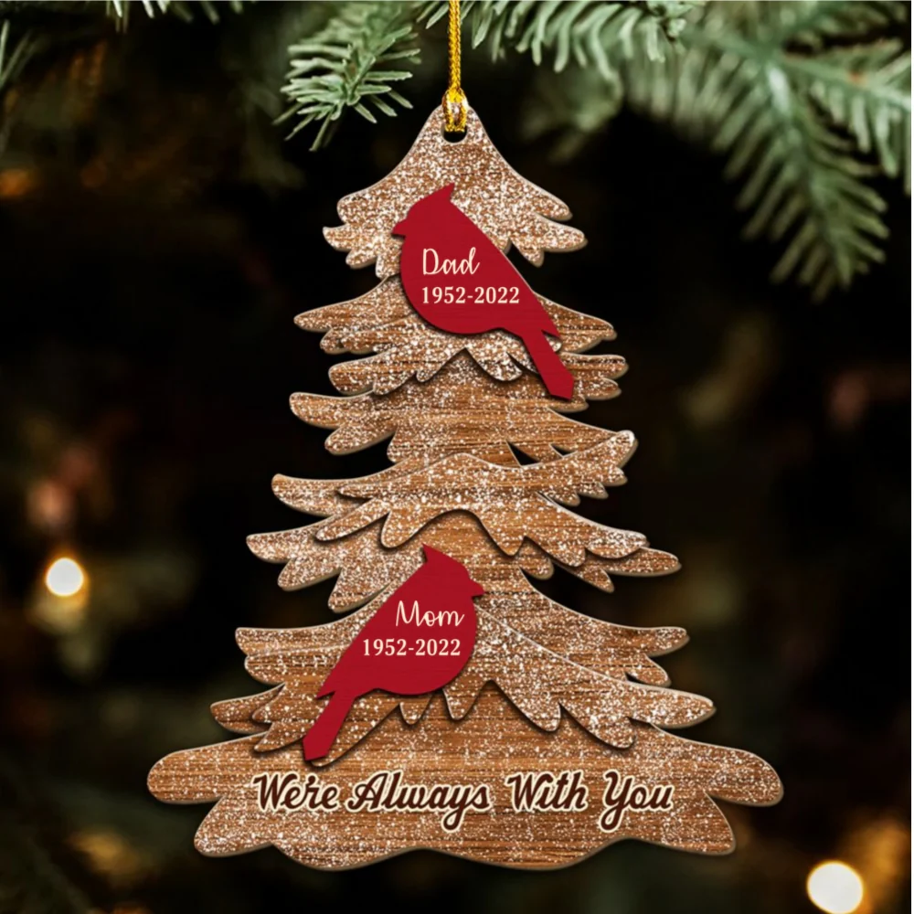 In Loving Memory - Personalized Custom Wood Ornament - Image 6
