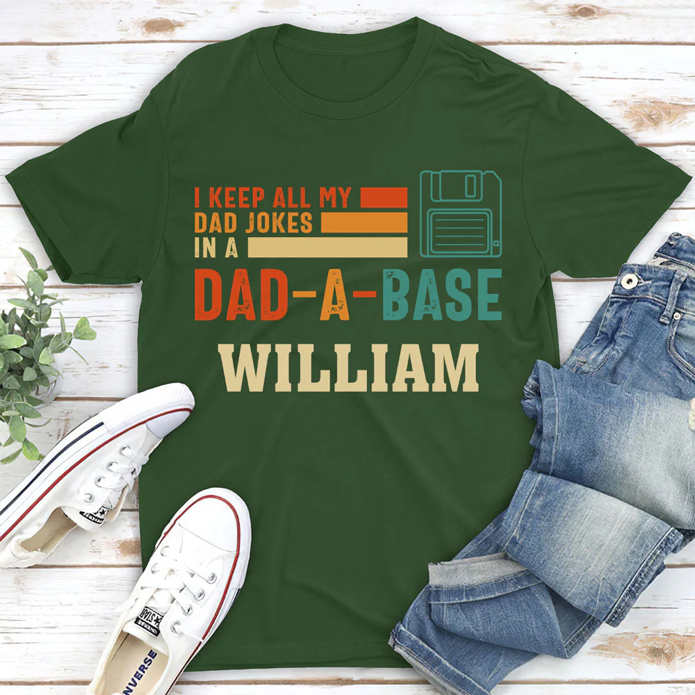 In My Dad A Base - Personalized Custom Shirt - Image 2