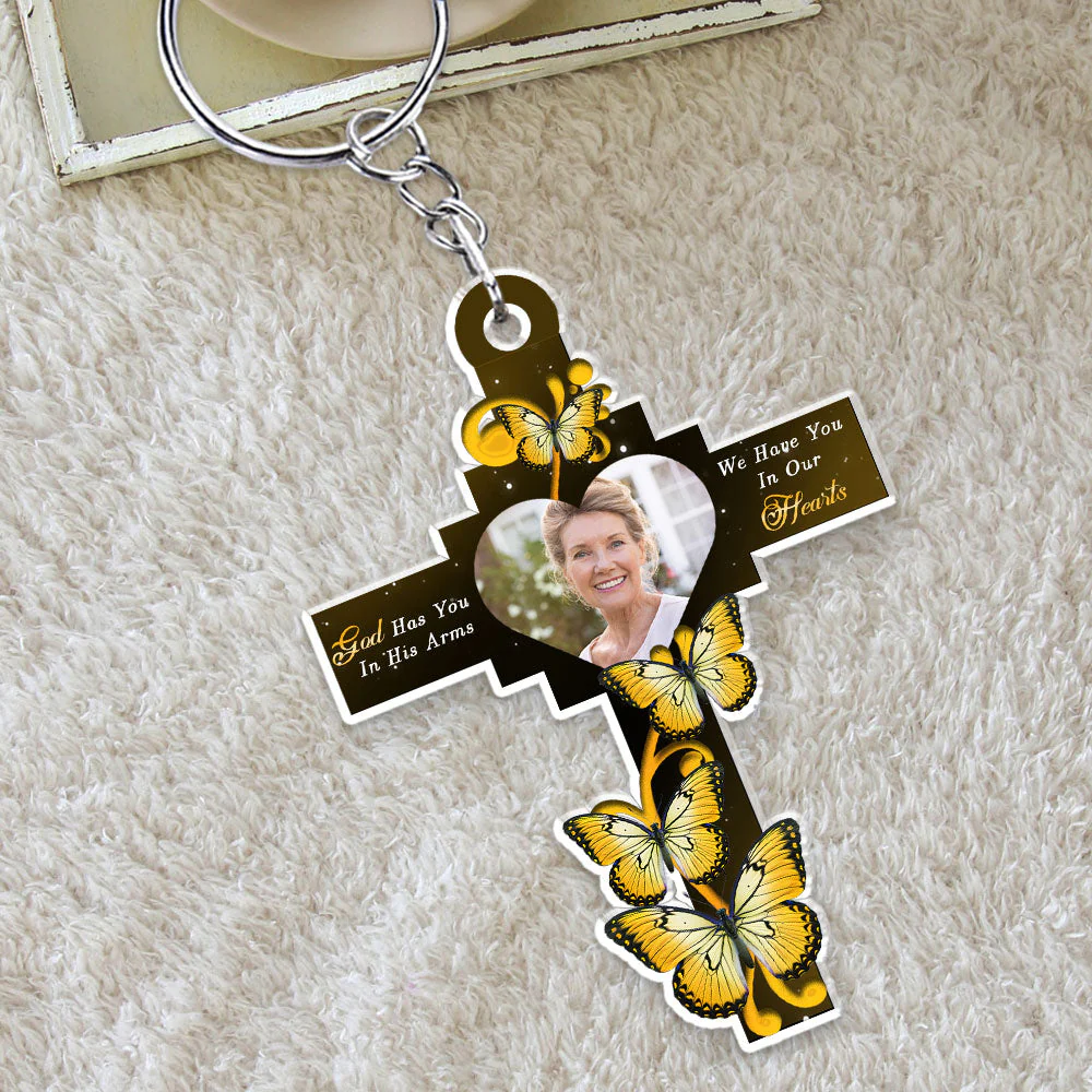 In My Heart - Personalized Custom Acrylic Keychain - Image 2