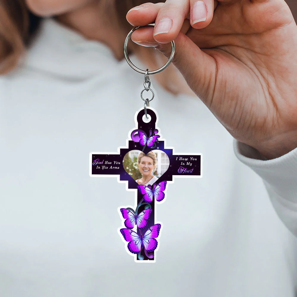 In My Heart - Personalized Custom Acrylic Keychain - Image 4